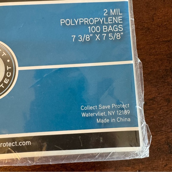 100 CLEAR PLASTIC 7 3/8 X " 7 5/8(45 RPM) VINYL RECORD ALBUM SLEEVES OUTERSLEEVE - Picture 2 of 3